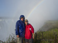 Bob and Chris at Victoria Falls