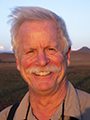 Jay at Sundown in Desert Rhino Camp