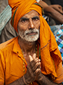 Man Visiting a Delhi Hindu Mosque