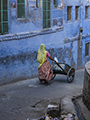 Woman in Blue City of Jodhpur