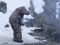 Snow Monkey (Japanese Macaque) with Scott