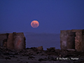 Moonrise at Elizabeth Bay Ghost Town, Namibia