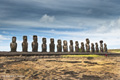 Moai at Ahu Tongariki (Easter Island)