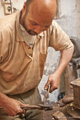 Metal-working in His Shop (Marrakech, Morocco)