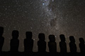 Moai at Ahu Tongariki at Night (Easter Island)