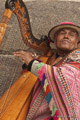 Blind Man Playing a Harp, Ollantaytambo, Peru