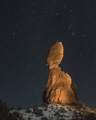 Balanced Rock in a Starfield